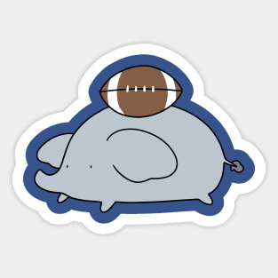 Football Elephant Sticker